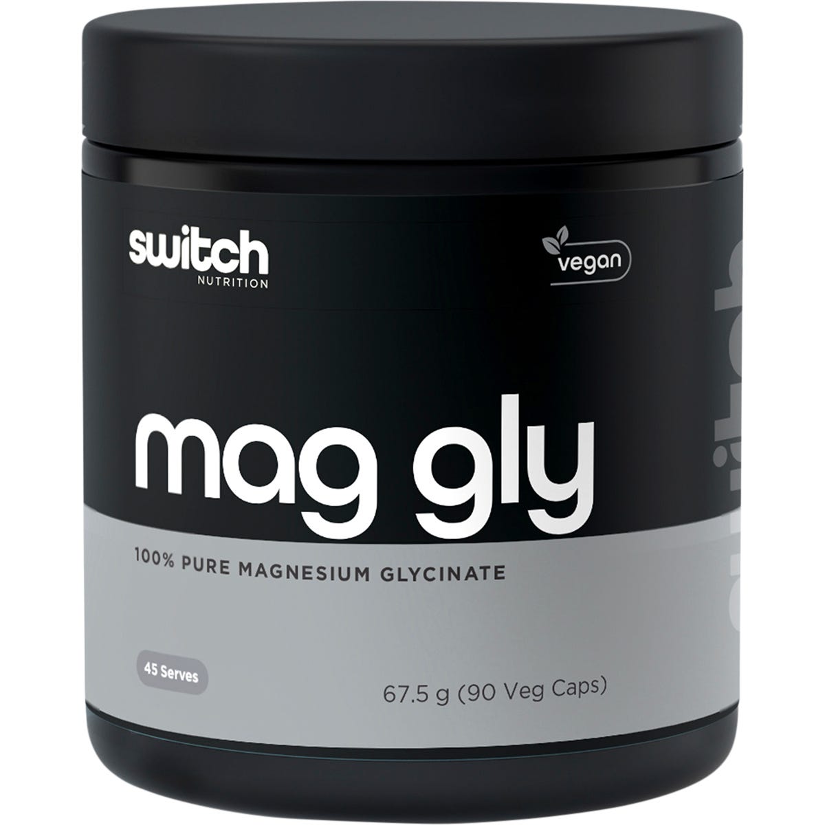 Switch Nutrition Mag Gly 100% Pure Magnesium Glycinate 90 Caps - Switch Nutrition