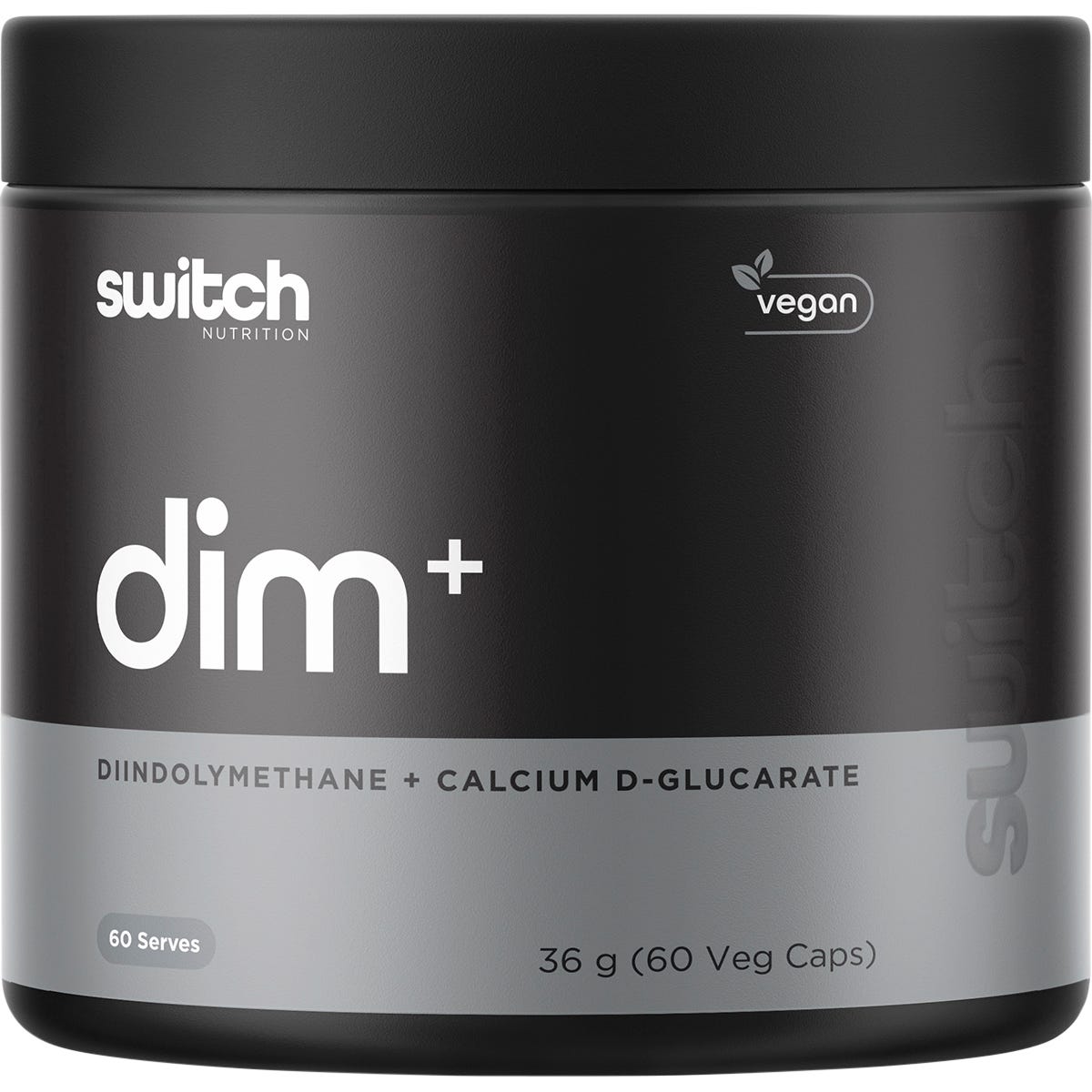 Switch Nutrition DIM+ Diindolylmethane+Calcium D-Glucarate 60 Caps - Switch Nutrition