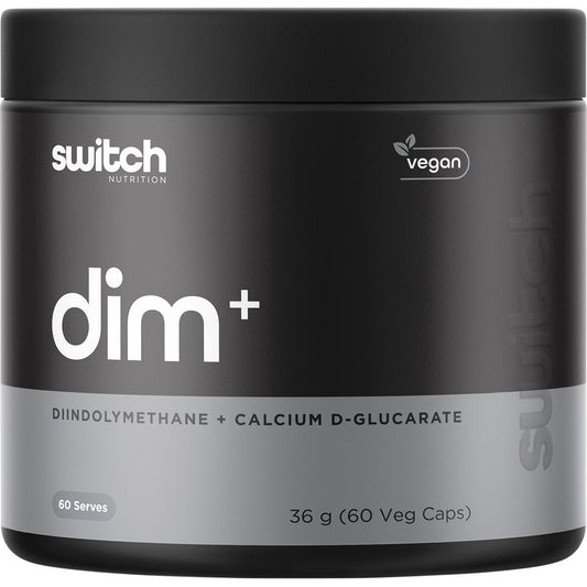 Switch Nutrition DIM+ Diindolylmethane+Calcium D-Glucarate 60 Caps - Switch Nutrition
