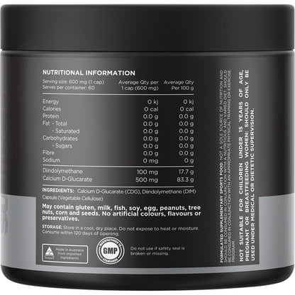 Switch Nutrition DIM+ Diindolylmethane+Calcium D-Glucarate 60 Caps - Switch Nutrition