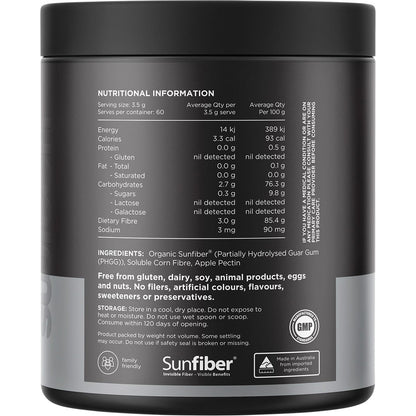 Switch Nutrition Fibre+ Unflavoured 210g - Switch Nutrition