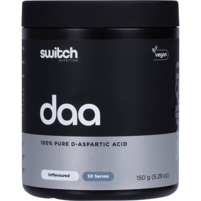 Switch Nutrition DAA 100% Pure D-Aspartic Acid Unflavoured 150g - Switch Nutrition