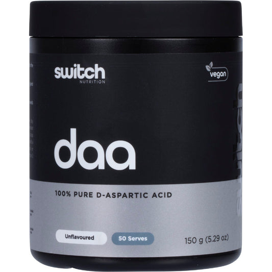 Switch Nutrition DAA 100% Pure D-Aspartic Acid Unflavoured 150g - Switch Nutrition