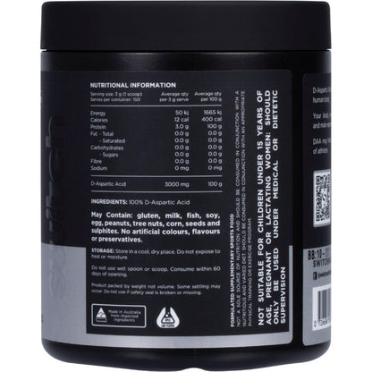 Switch Nutrition DAA 100% Pure D-Aspartic Acid Unflavoured 150g - Switch Nutrition