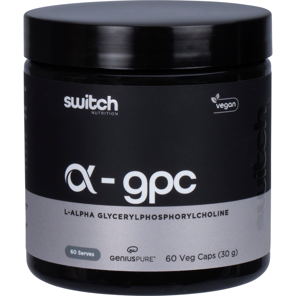 Switch Nutrition Alpha GPC L-Alpha Glycerylphosphorylcholine 60 Caps - Switch Nutrition