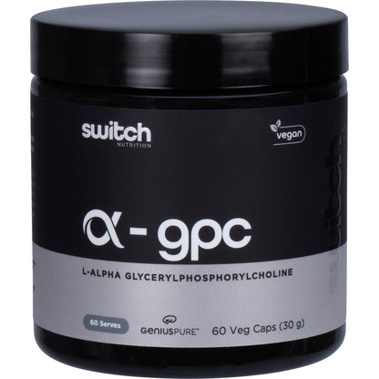 Switch Nutrition Alpha GPC L-Alpha Glycerylphosphorylcholine 60 Caps - Switch Nutrition