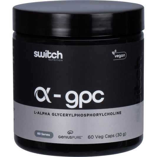Switch Nutrition Alpha GPC L-Alpha Glycerylphosphorylcholine 60 Caps - Switch Nutrition