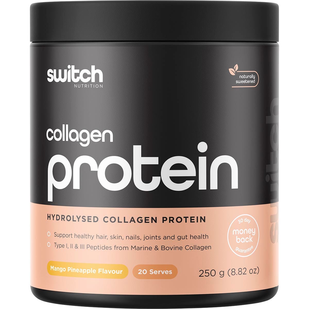 Switch Nutrition Hydrolysed Collagen Protein Mango Pineapple 250g - Switch Nutrition