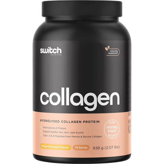 Switch Nutrition Hydrolysed Collagen Protein Mango Pineapple 938g - Switch Nutrition