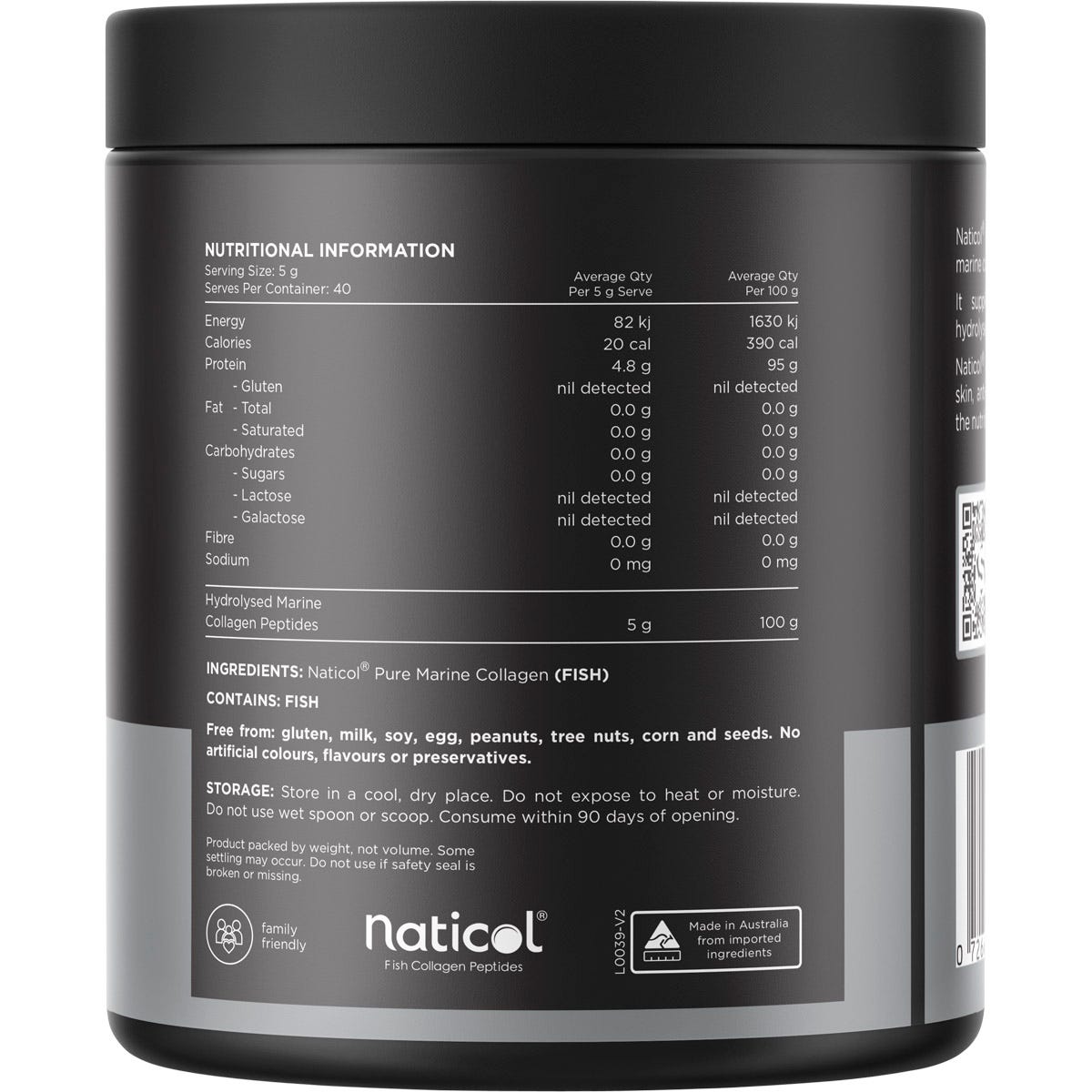 Switch Nutrition Marine Collagen 100% Pure Unflavoured 200g - Switch Nutrition