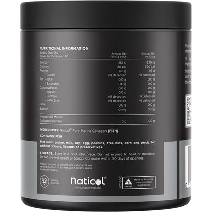 Switch Nutrition Marine Collagen 100% Pure Unflavoured 200g - Switch Nutrition