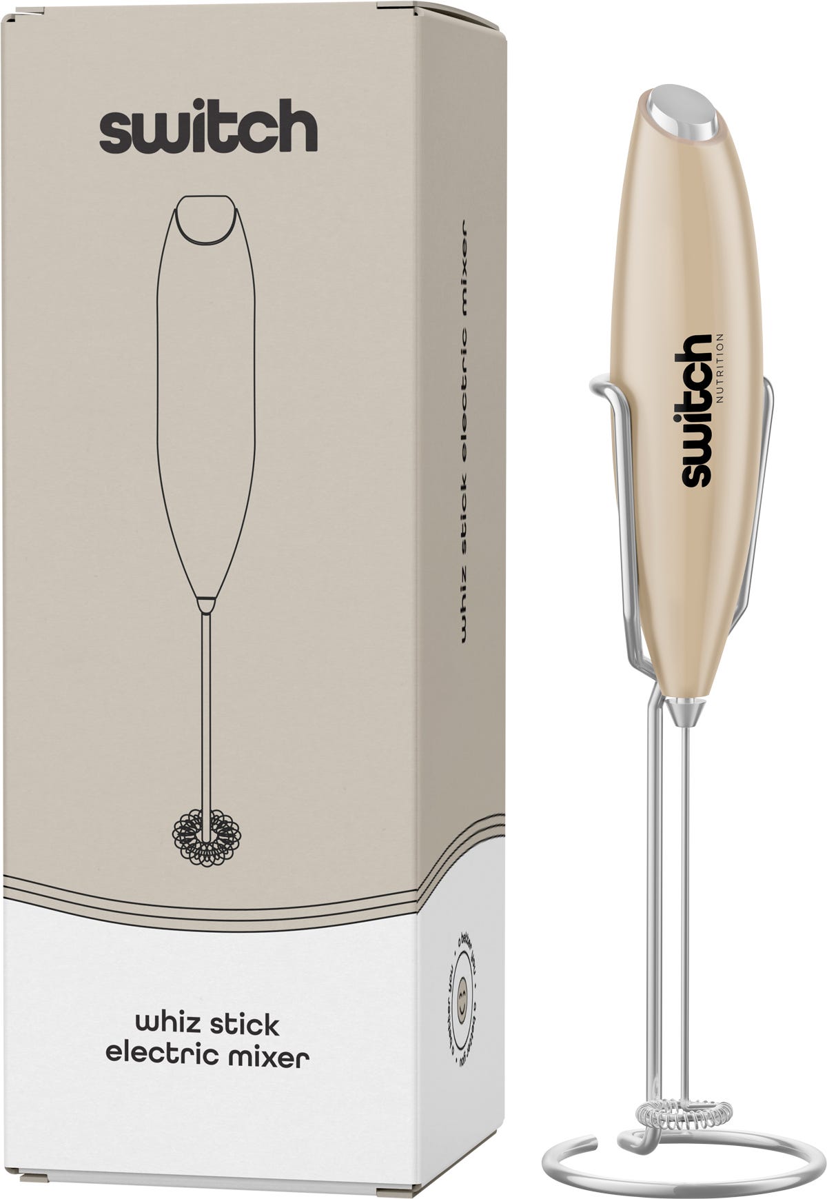 Switch Nutrition Whiz Stick Electric Mixer Beige - Switch Nutrition