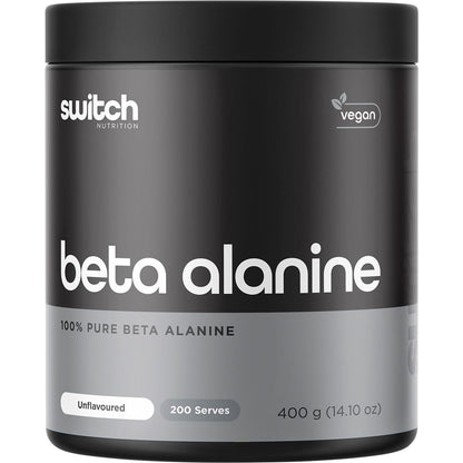 Switch Nutrition Beta Alanine Powder 100% Pure Unflavoured 400g - Switch Nutrition