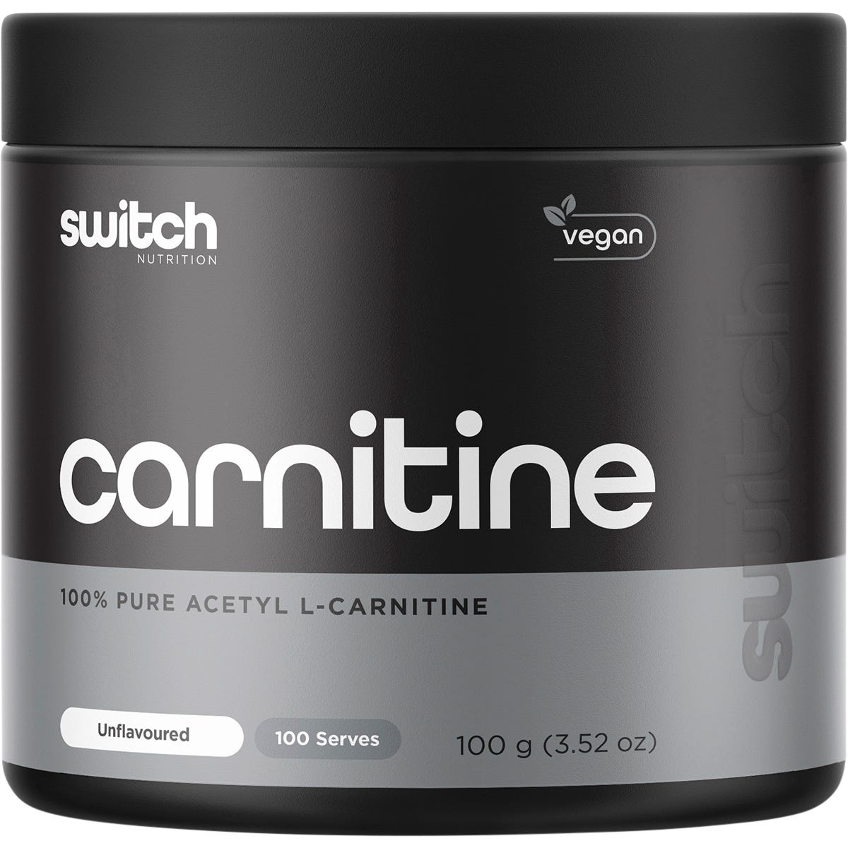 Switch Nutrition Carnitine 100% Pure Acetyl L-Carnitine Unflavoured 100g - Switch Nutrition