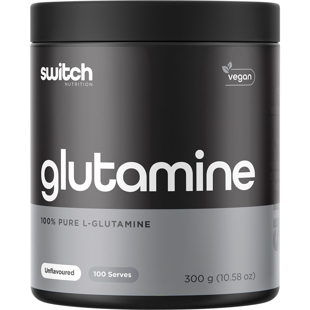 Switch Nutrition Glutamine 100% Pure L- Glutamine Unflavoured 300g - Switch Nutrition
