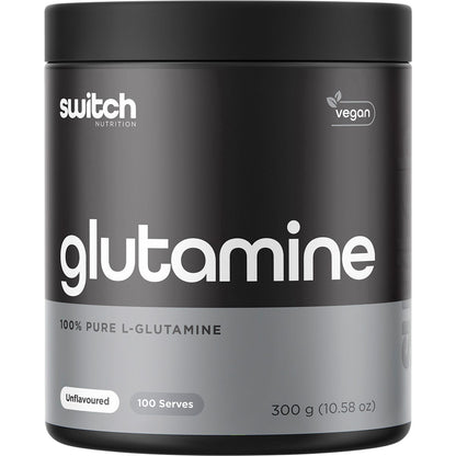 Switch Nutrition Glutamine 100% Pure L- Glutamine Unflavoured 300g - Switch Nutrition