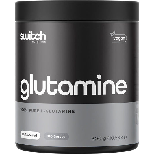 Switch Nutrition Glutamine 100% Pure L- Glutamine Unflavoured 300g - Switch Nutrition