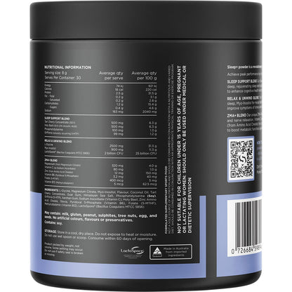Switch Nutrition Sleep+ Magnesium Salted Caramel 240g - Switch Nutrition