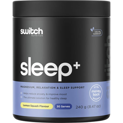 Switch Nutrition Sleep+ Magnesium Lemon Squash 240g - Switch Nutrition