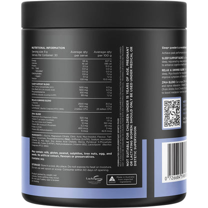 Switch Nutrition Sleep+ Magnesium Tropical Fruit 240g - Switch Nutrition