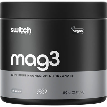 Switch Nutrition Mag3 100% Pure Magnesium L-Threonate 60g - Switch Nutrition