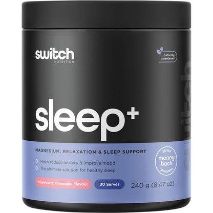 Switch Nutrition Sleep+ Magnesium Strawberry Pineapple 240g - Switch Nutrition