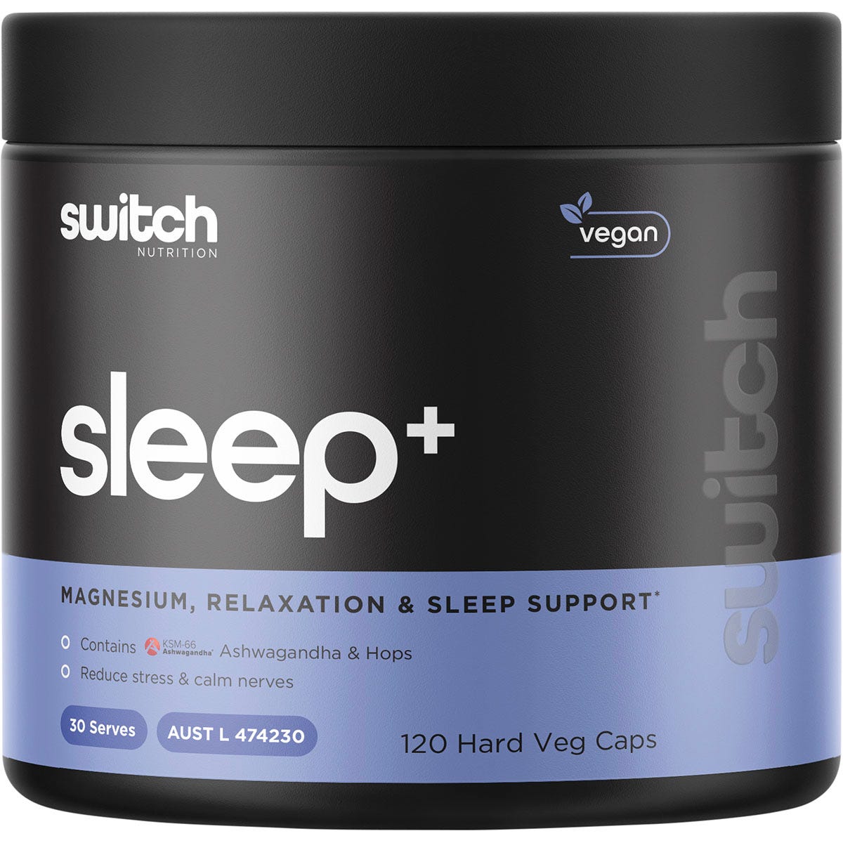 Switch Nutrition Sleep+ Magnesium 120 Caps - Switch Nutrition