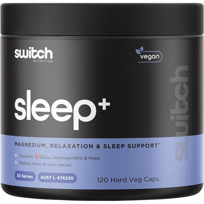 Switch Nutrition Sleep+ Magnesium 120 Caps - Switch Nutrition