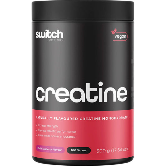 Switch Nutrition Creatine Monohydrate Red Raspberry 500g - Switch Nutrition
