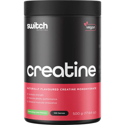 Switch Nutrition Creatine Monohydrate Refreshing Lime 500g - Switch Nutrition
