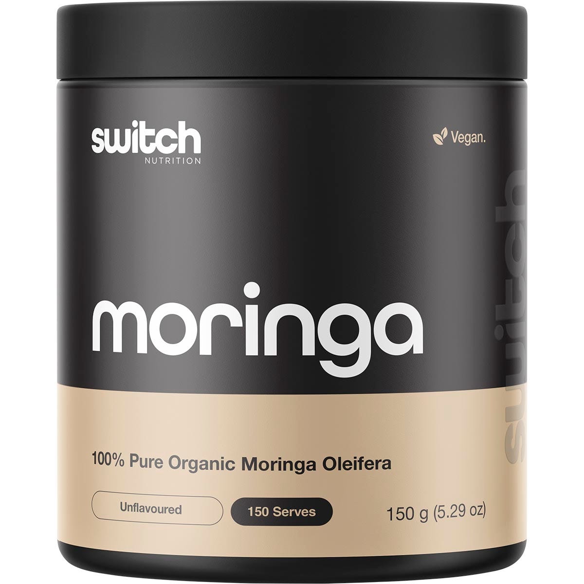 Switch Nutrition Moringa 100% Pure Organic Moringa Oleifera Unflavoured 150g - Switch Nutrition