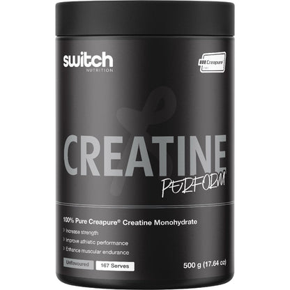 Switch Nutrition Creatine Perform 100% Pure Creapure 500g - Switch Nutrition