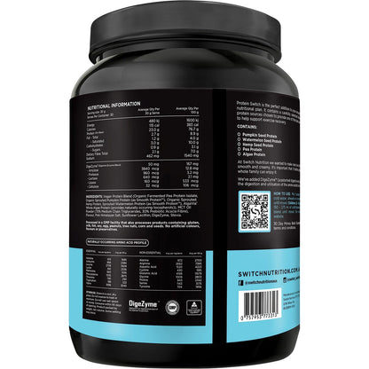 Switch Nutrition Protein Organic Sprouted Plant Salted Caramel 900g - Switch Nutrition
