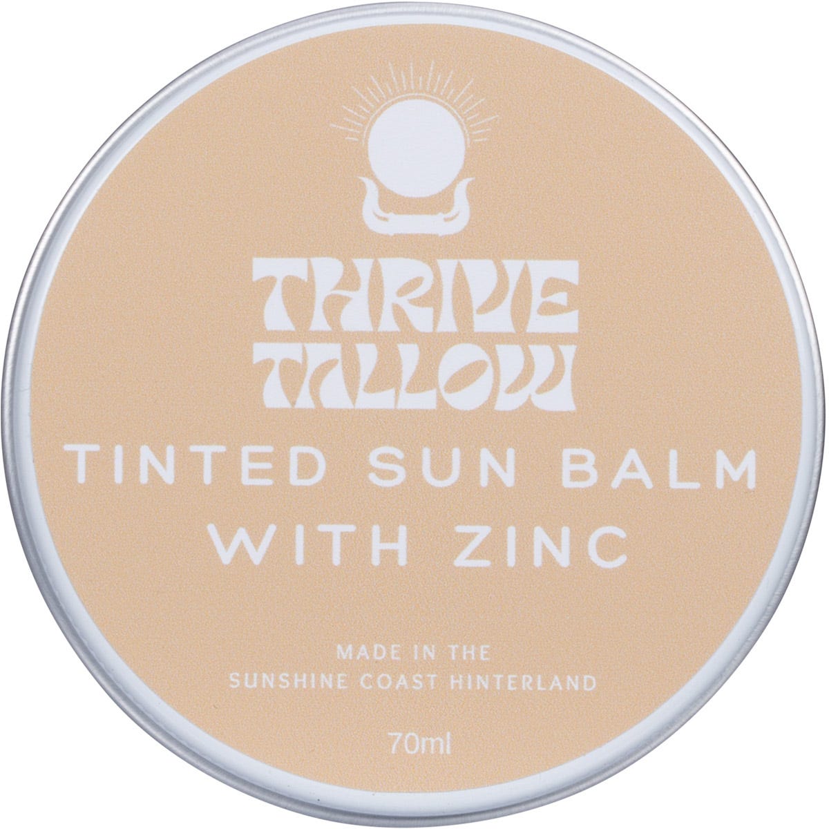 Thrive Tallow Tinted Sun Balm with Zinc 70ml - Thrive Tallow