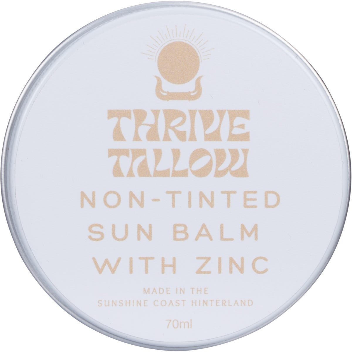 Thrive Tallow Non Tinted Sun Balm with Zinc 70ml - Thrive Tallow