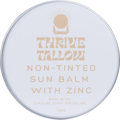 Thrive Tallow Non Tinted Sun Balm with Zinc 70ml - Thrive Tallow