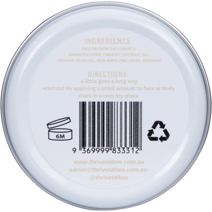 Thrive Tallow Non Tinted Sun Balm with Zinc 70ml - Thrive Tallow