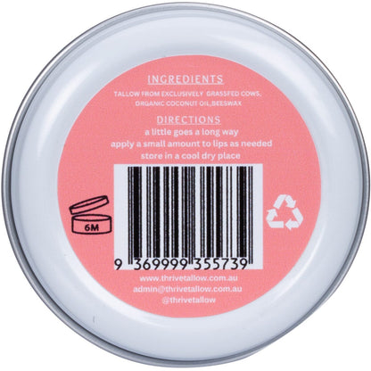 Thrive Tallow Tallow Based Lip Balm 35ml - Thrive Tallow