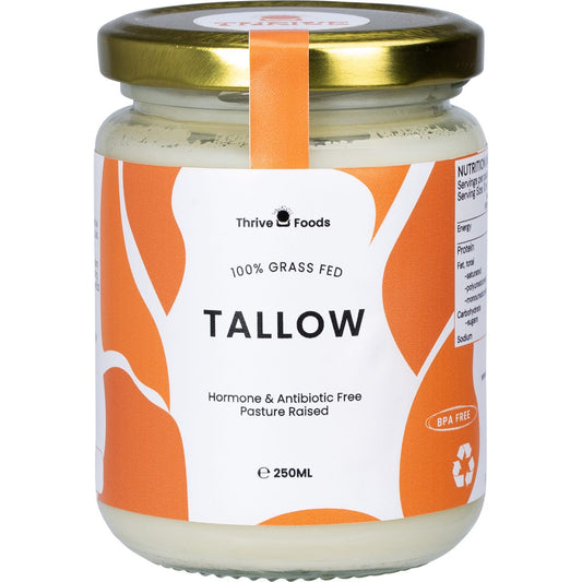 Thrive Tallow 100% Grass Fed Tallow 250ml - Thrive Tallow