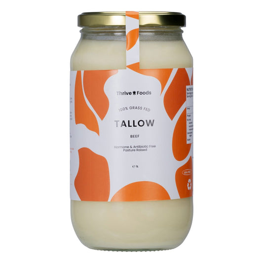 Thrive Tallow 100% Grass Fed Tallow 1L - Thrive Tallow