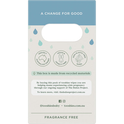 Tooshies Pure Water Baby Wipes Value Pack 4x70pk - Tooshies