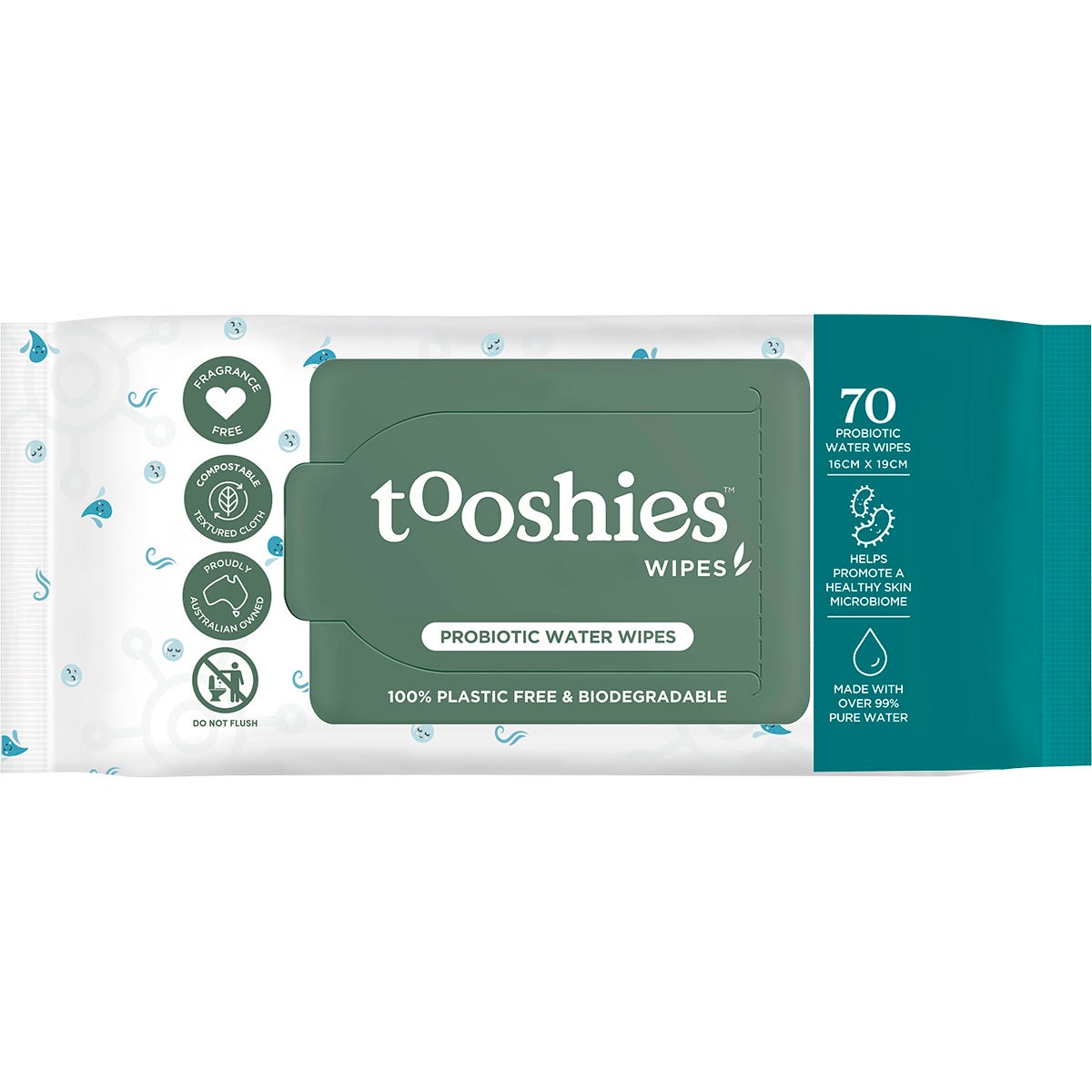 Tooshies Probiotic Water Wipes 70pk - Tooshies