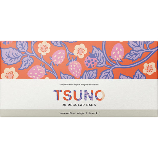 Tsuno Natural Bamboo Pads Regular Winged & Ultra Thin 30pk - Tsuno