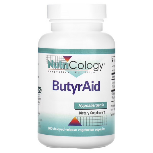 Nutricology ButyrAid 100 Delayed-Release Vegetarian Capsules