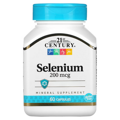 21st Century, Selenium, 200 mcg, 60 Capsules