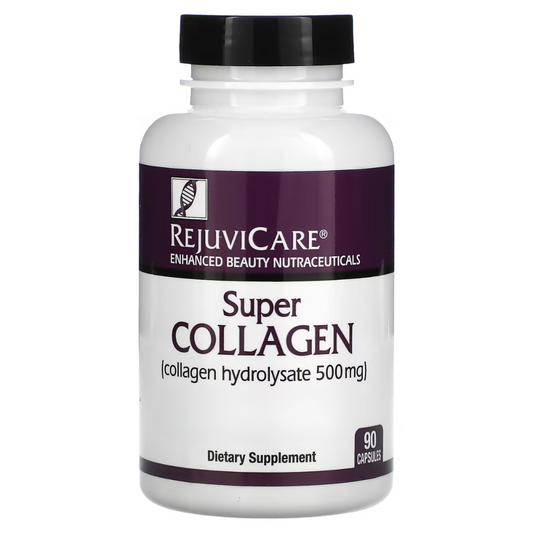 Rejuvicare, Super Collagen, Collagen Hydrolysate, 500 mg, 90 Capsules