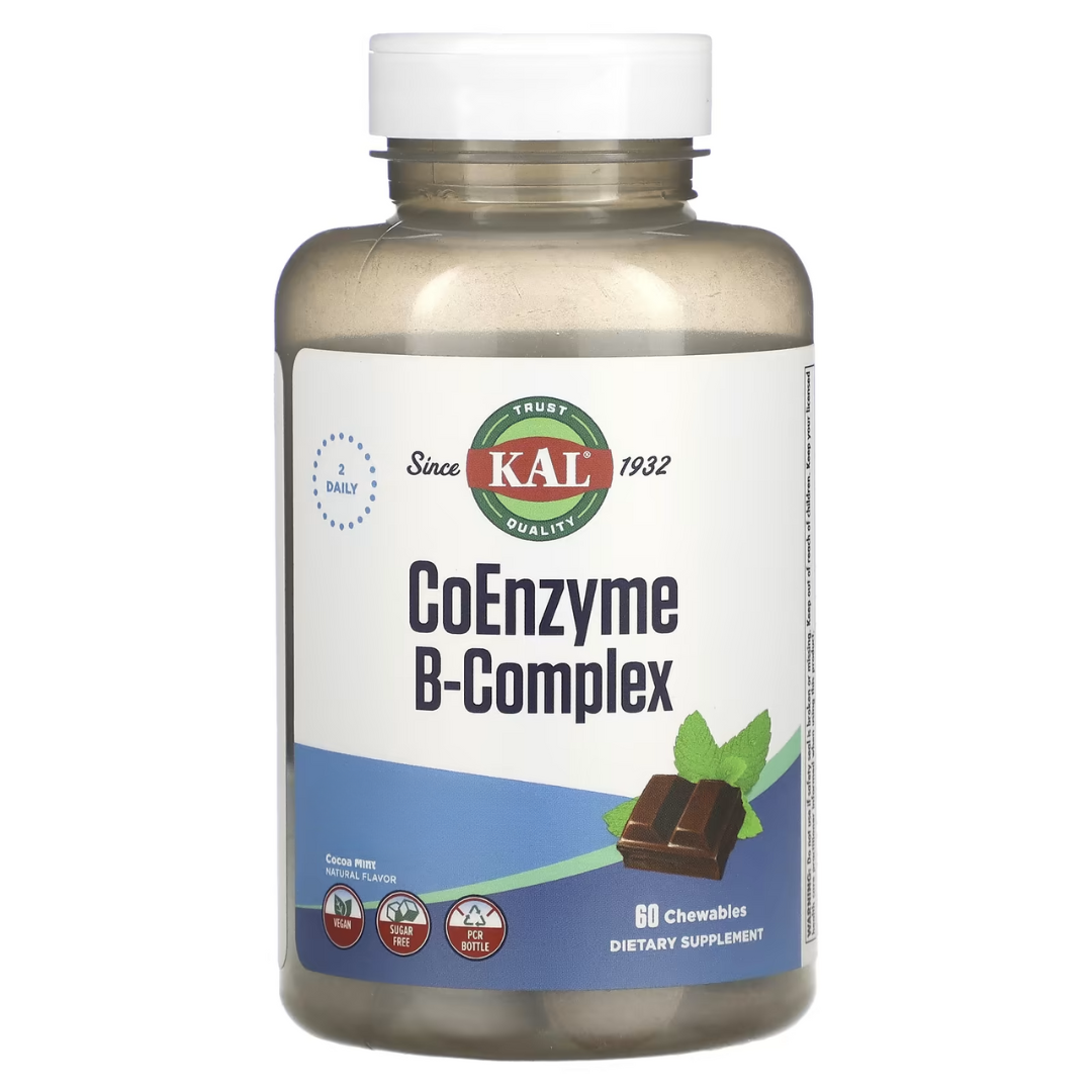 KAL, Coenzyme B-Complex, Cocoa Mint, 60 Chewables