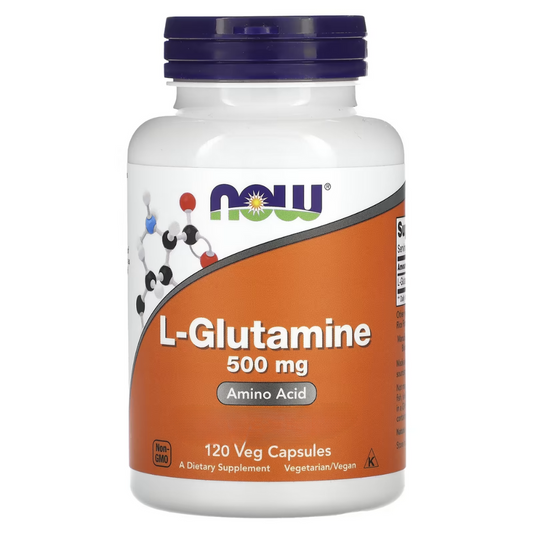 NOW Foods L-Glutamine 500 mg 120 Veg Capsules