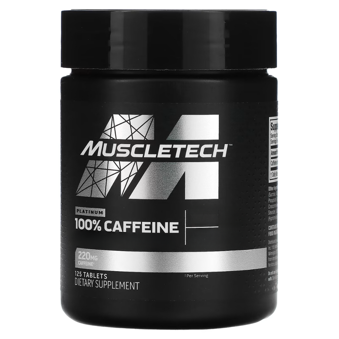 MuscleTech Platinum 100% Caffeine 220 mg 125 Tablets