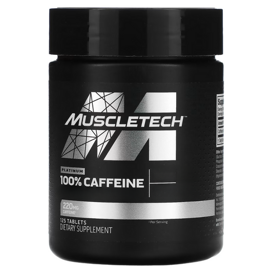 MuscleTech Platinum 100% Caffeine 220 mg 125 Tablets